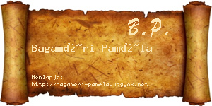 Bagaméri Paméla névjegykártya